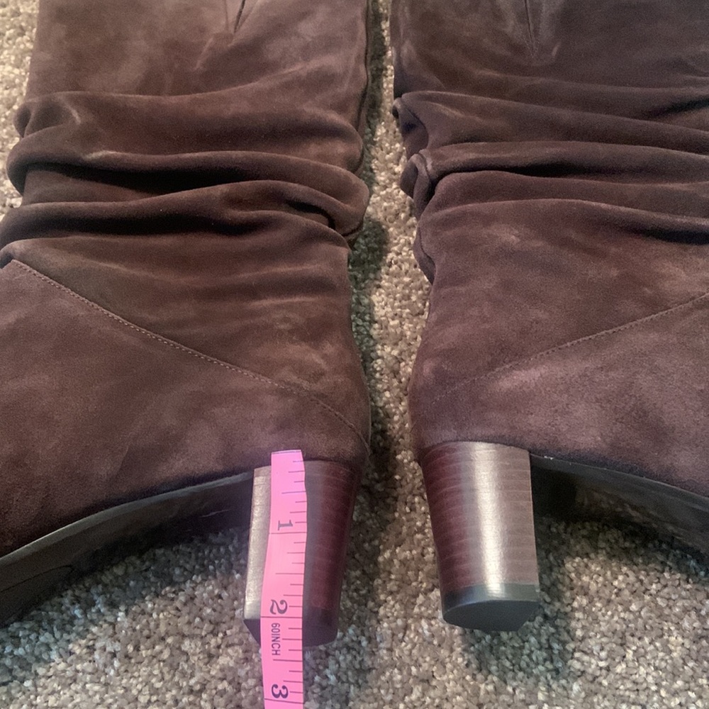 NWT No Box Talbots Brown Suede Boots Size 7.5 - Picture 13 of 16